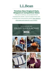 Email Inspiration from L.L.Bean International
