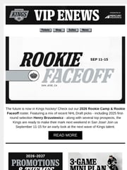 Email Inspiration from LA Kings