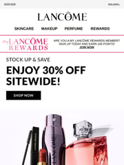 Email Inspiration from Lancome