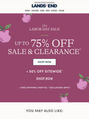 Email Inspiration from Lands' End