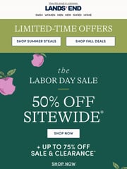 Email Inspiration from Lands' End