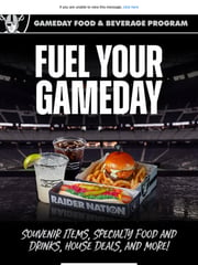 Email Inspiration from Las Vegas Raiders
