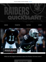 Email Inspiration from Las Vegas Raiders