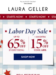 Email Inspiration from Laura Geller