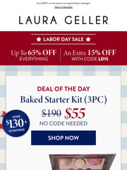 Email Inspiration from Laura Geller