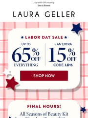 Email Inspiration from Laura Geller