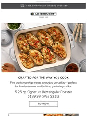 Email Inspiration from Le Creuset