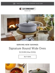 Email Inspiration from Le Creuset