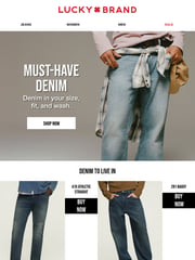 Email Inspiration from Lucky Brand