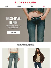 Email Inspiration from Lucky Brand