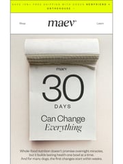 Email Inspiration from Maev