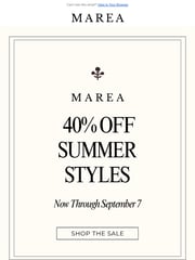 Email Inspiration from Marea