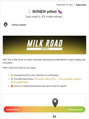 Email Inspiration from Milk Road