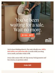 Email Inspiration from Mill