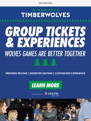 Email Inspiration from Minnesota Timberwolves