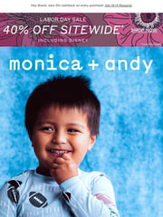 Email Inspiration from Monica + Andy