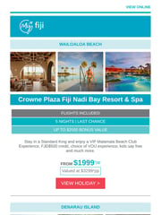 Email Inspiration from My Fiji