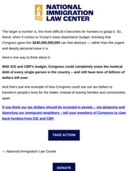 Email Inspiration from National Immigration Law Center