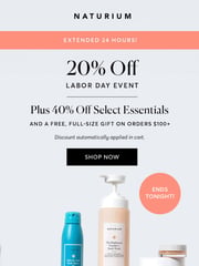 Email Inspiration from Naturium