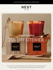 Email Inspiration from NEST NEW YORK