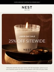 Email Inspiration from NEST NEW YORK