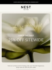 Email Inspiration from NEST NEW YORK