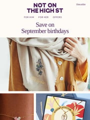 Email Inspiration from Not On The High Street