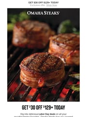 Email Inspiration from Omaha Steaks