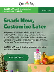 Email Inspiration from Once Upon a Farm