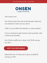 Email Inspiration from Onsen®
