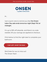 Email Inspiration from Onsen®