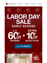 Email Inspiration from Overstock