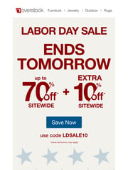 Email Inspiration from Overstock