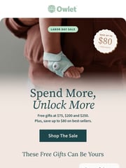 Email Inspiration from Owlet Baby Care