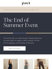 Email Inspiration from p a c t ®