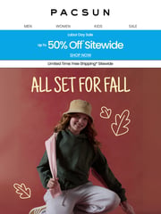 Email Inspiration from Pacsun