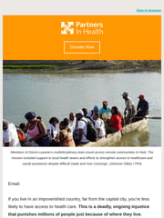 Email Inspiration from Partners In Health