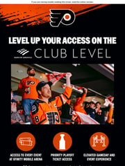 Email Inspiration from Philadelphia Flyers