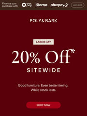Email Inspiration from Poly & Bark