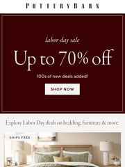 Email Inspiration from Pottery Barn