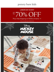 Email Inspiration from Pottery Barn Kids