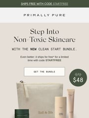Email Inspiration from Primally Pure