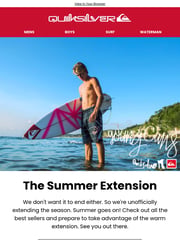 Email Inspiration from Quiksilver