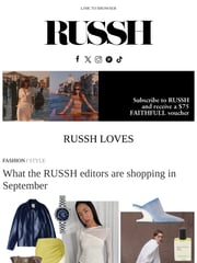 Email Inspiration from RUSSH