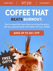 Email Inspiration from RYZE Superfoods