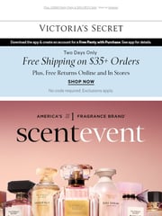 Email Inspiration from Scent Event from Victoria’s Secret