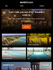 Email Inspiration from Secret Escapes Team