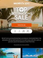 Email Inspiration from Secret Escapes Team