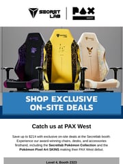 Email Inspiration from Secretlab
