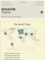 Email Inspiration from Semafor Flagship